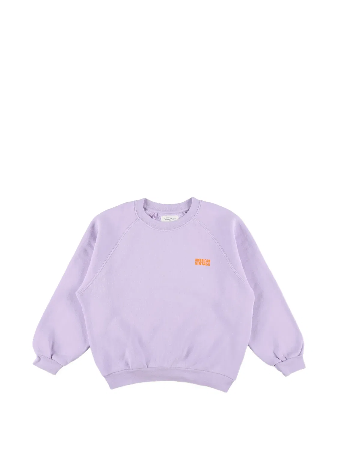 Свитер Izubird с рукавами реглан и логотипом American Vintage Kids, фиолетовый