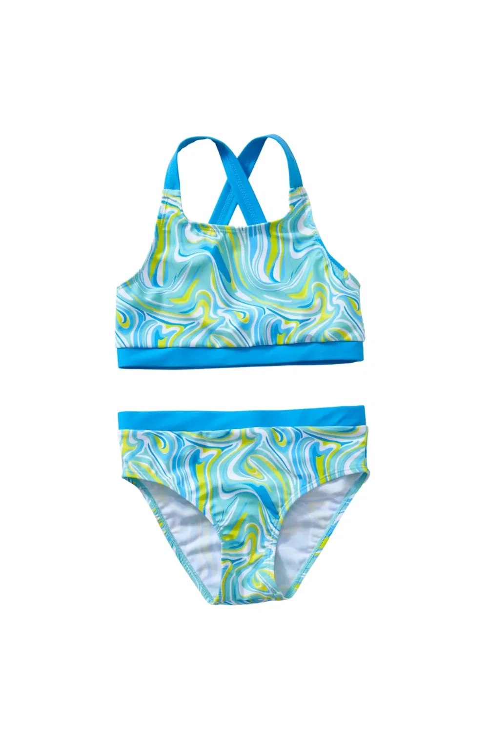 Комплект бикини с принтом Swirl H2O, Turquoise
