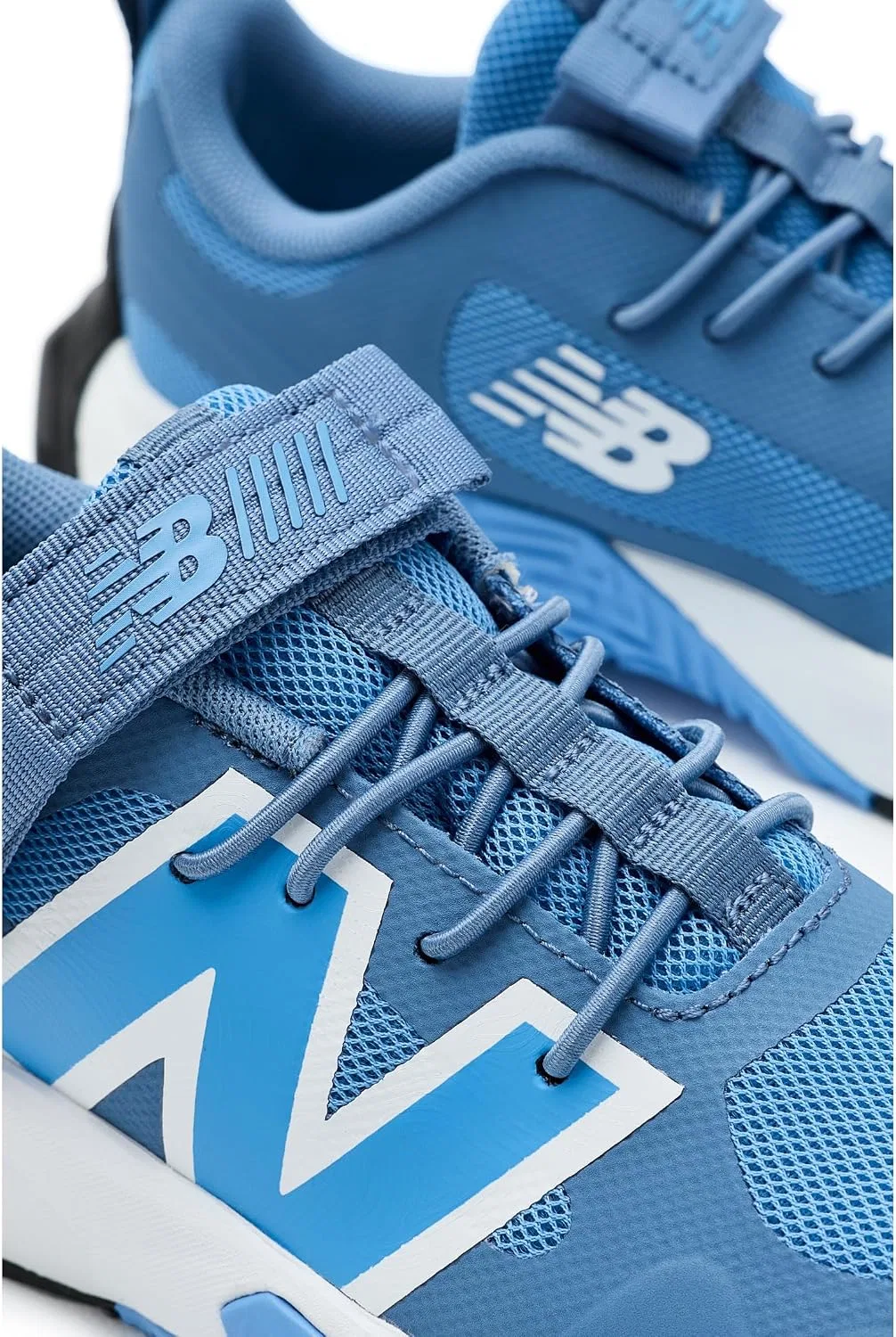 Детские кроссовки на липучке FCY New Balance, Heron Blue/Analog Blue — фото 2