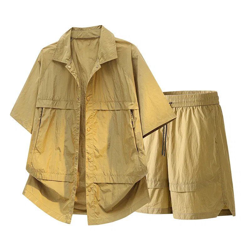 Детский комплект рубашек с лацканом Moderate, Sugarfunk, Khaki
