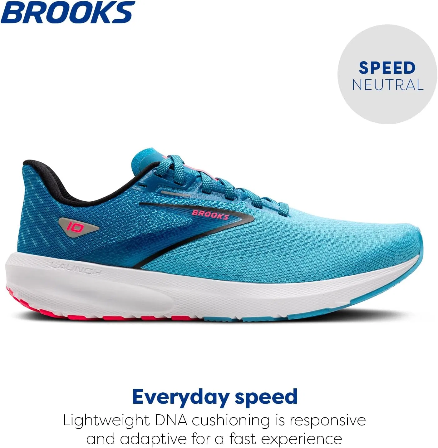 Мужские кроссовки Brooks Launch 10, черный/синий — фото 2