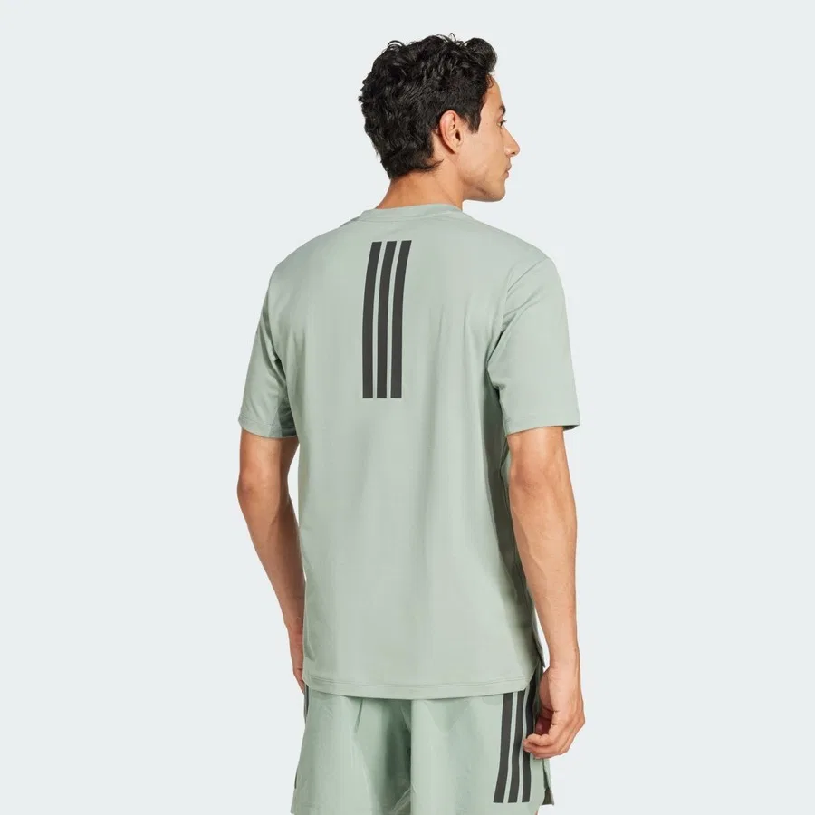 Футболка с длинным рукавом Performance PrimeLift 3-Stripes Tee adidas, Черный — фото 2