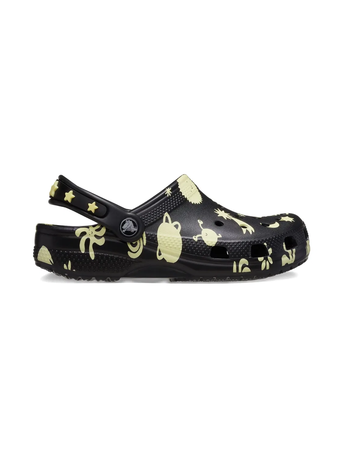 Клоги с принтом космоса Crocs, черный