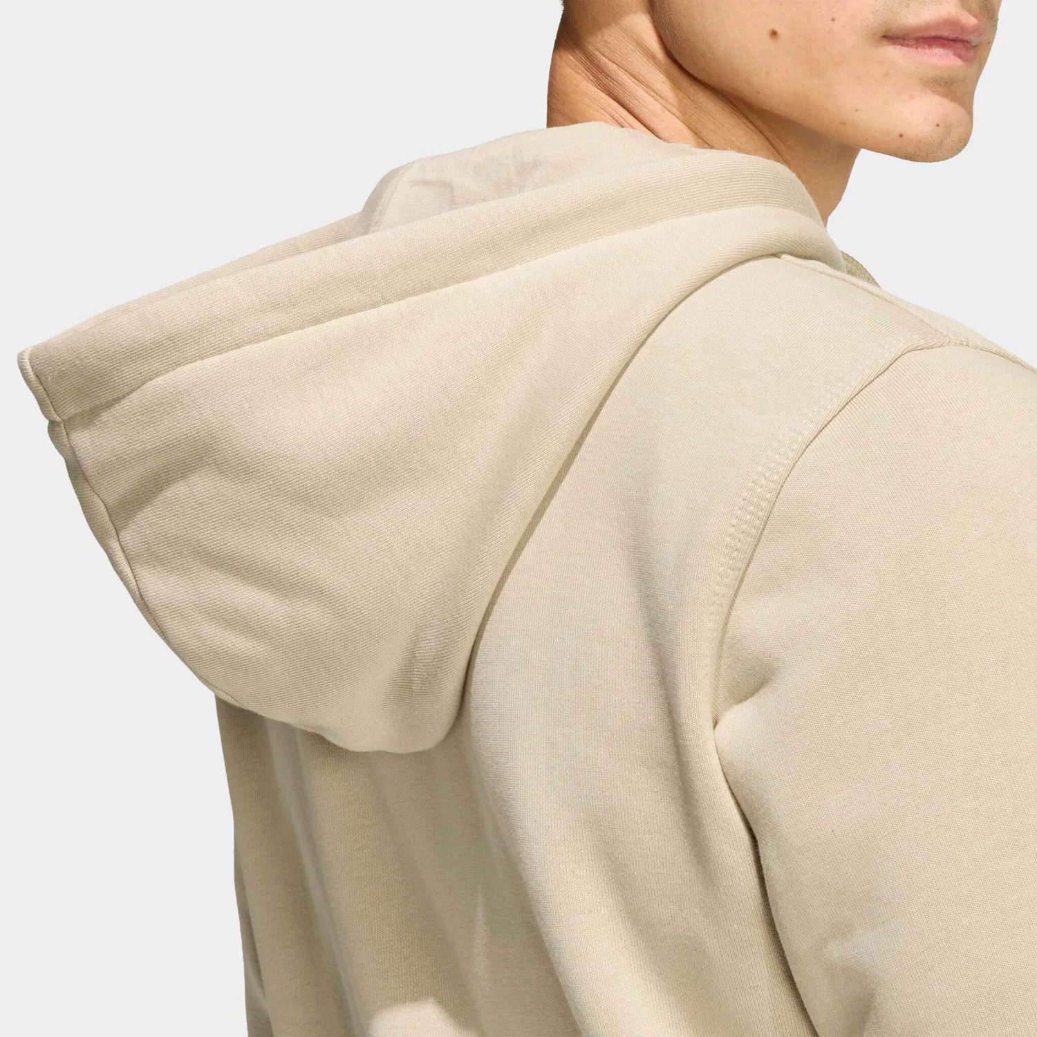Мужская куртка с капюшоном Trefoil Essentials Adidas Originals, Stone Khaki — фото 3