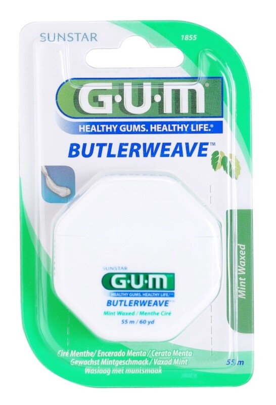 

Вощеная зубная нить со вкусом мяты G.U.M Butlerweave