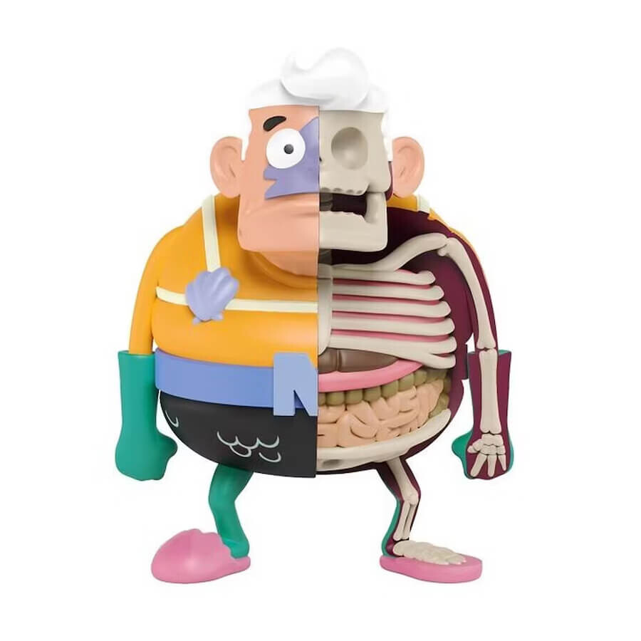 

Виниловая фигурка Jason Freeny x Nickelodeon Spongebob Hidden Dissectibles Mermaid Man, мультиколор