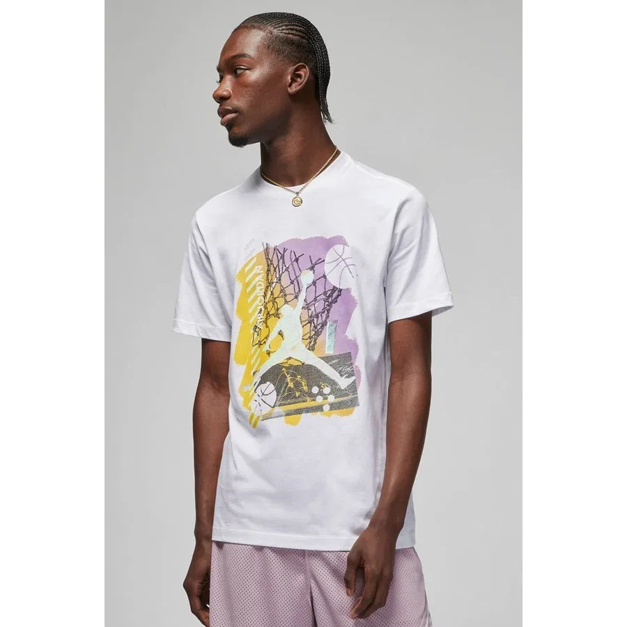 Футболка с принтом Air Jordan Brand Graphic Ss Crew Nike, Белый