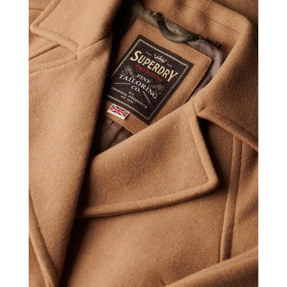 Женское пальто свободного кроя Superdry Relaxed, Braun — фото 2