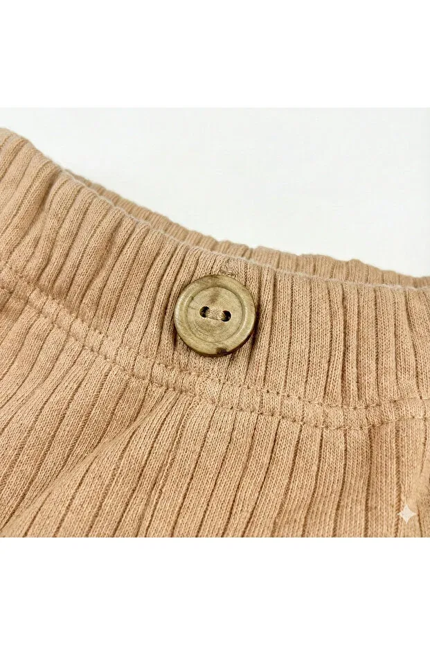Детские леггинсы для девочек хлопковые Tinytrends, Brown — фото 2