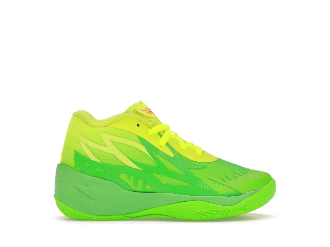Детские кроссовки с принтом Puma LaMelo Ball MB.02, Lime Squeeze/Fluro Green