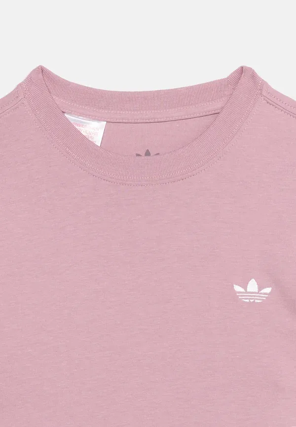 Обычная футболка для подростков унисекс - базовая футболка Adidas Originals, сиреневый — фото 4