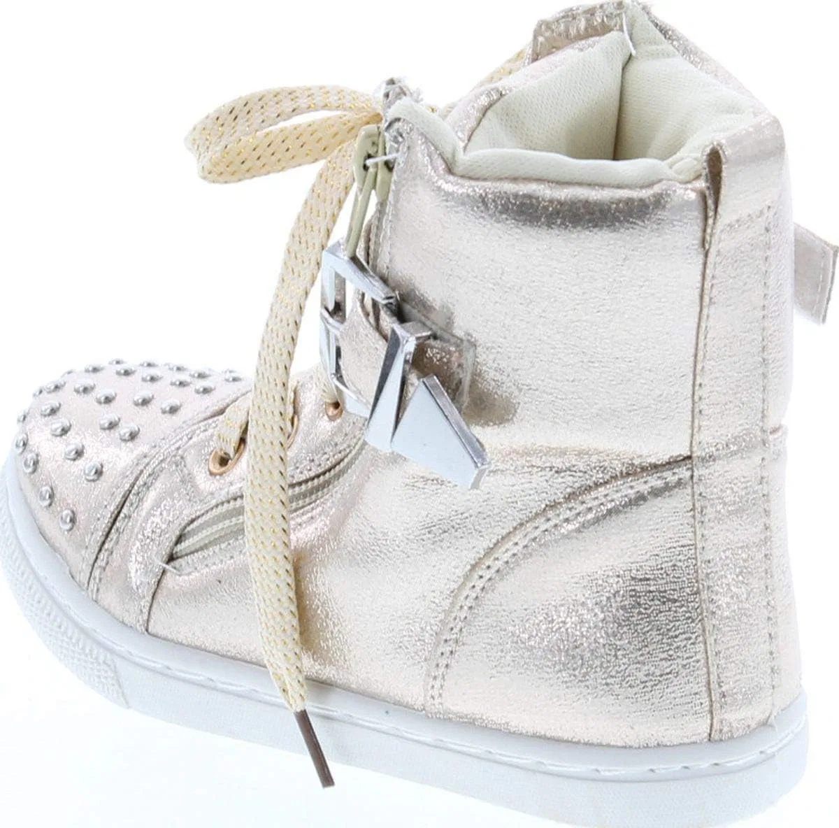 Детские кроссовки для девочек Ariel-03 Static Footwear, Gold — фото 3