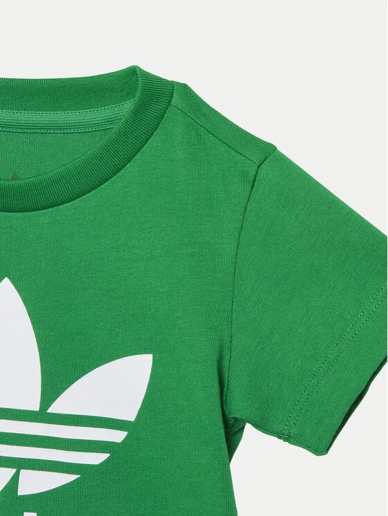 Футболка regular fit Trefoil Adidas, зеленый — фото 3