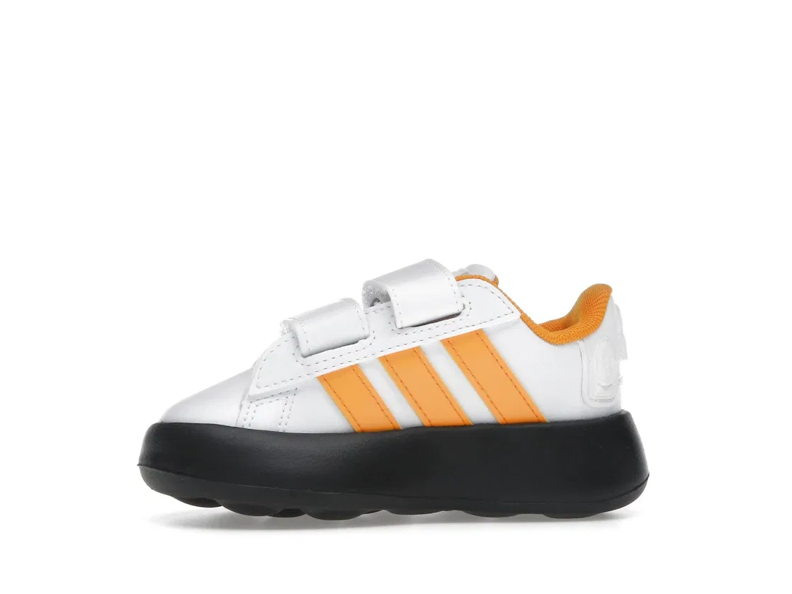 Детские кроссовки с принтом Star Wars Adidas Grand Court 2.0, Cloud White Crew Orange Core Black — фото 3
