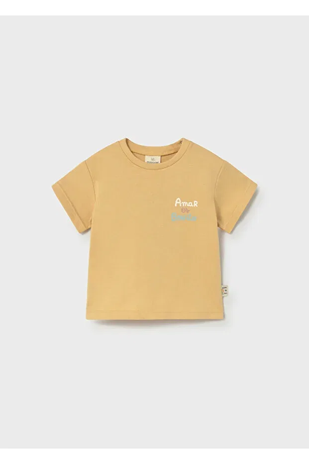 Детская футболка для новорожденных с коротким рукавом Mayoral, Honey Yellow