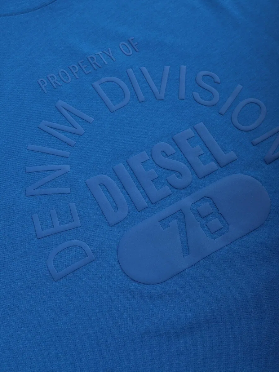 Футболка DIESEL 'T-JUST-E17-OUT' королевского синего цвета — фото 2