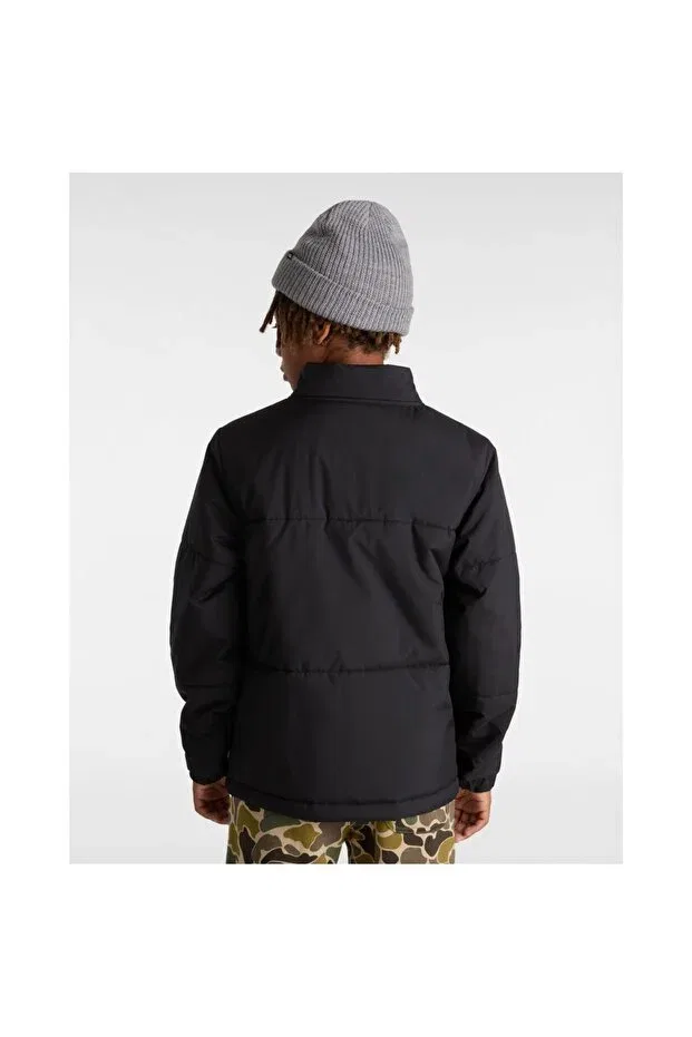 Детское зимнее пальто для девочек утепленное Mte No Hood Norris Puffer Vans, Black — фото 2