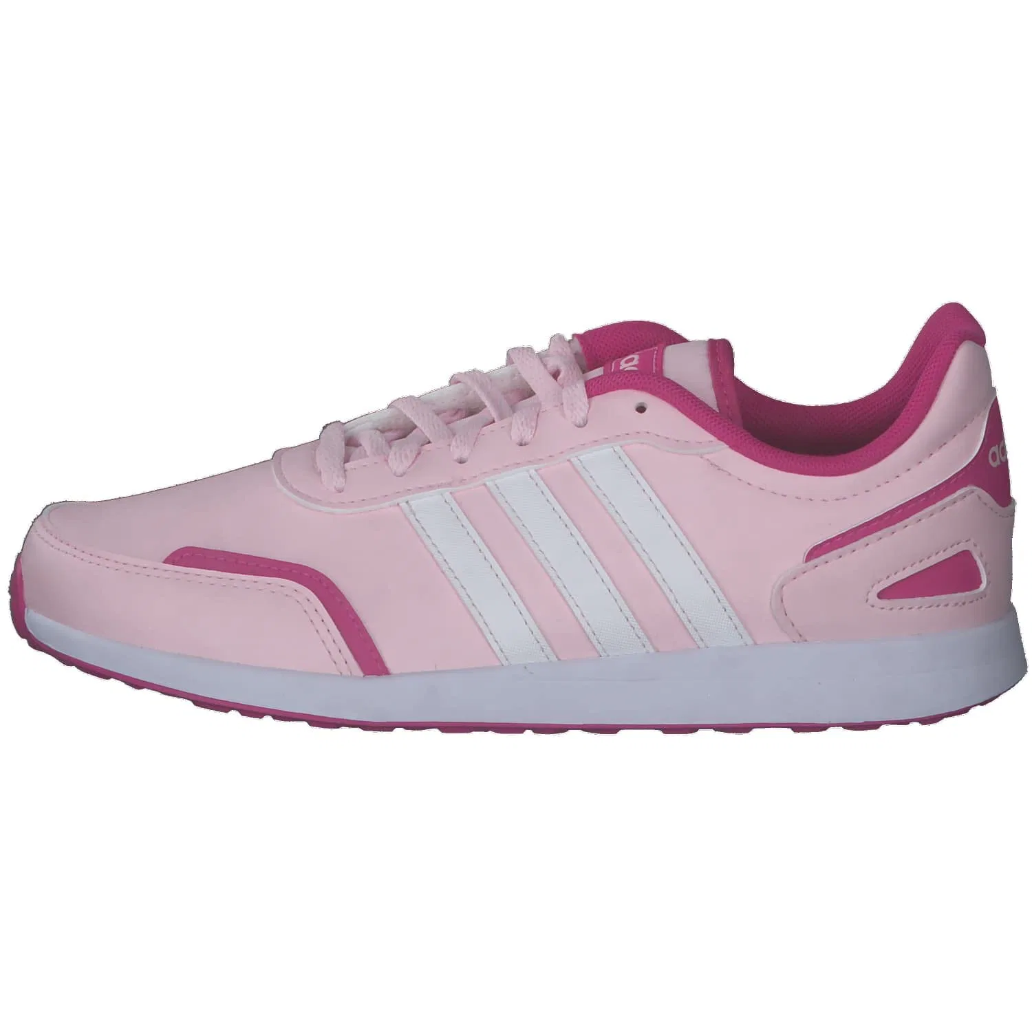 Детские кроссовки для бега с застежкой-липучкой Vs Switch 3 Adidas, Clear Pink Ftwr White Lucid Fuchsia — фото 2