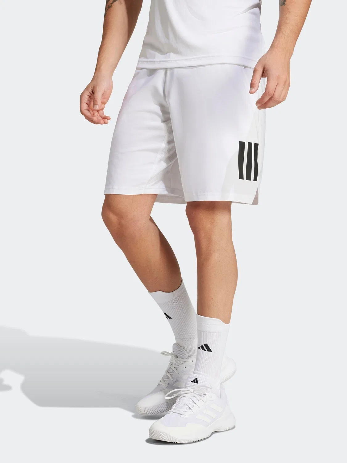 Шорты теннисные Club Climacool 3-Stripes adidas, белый