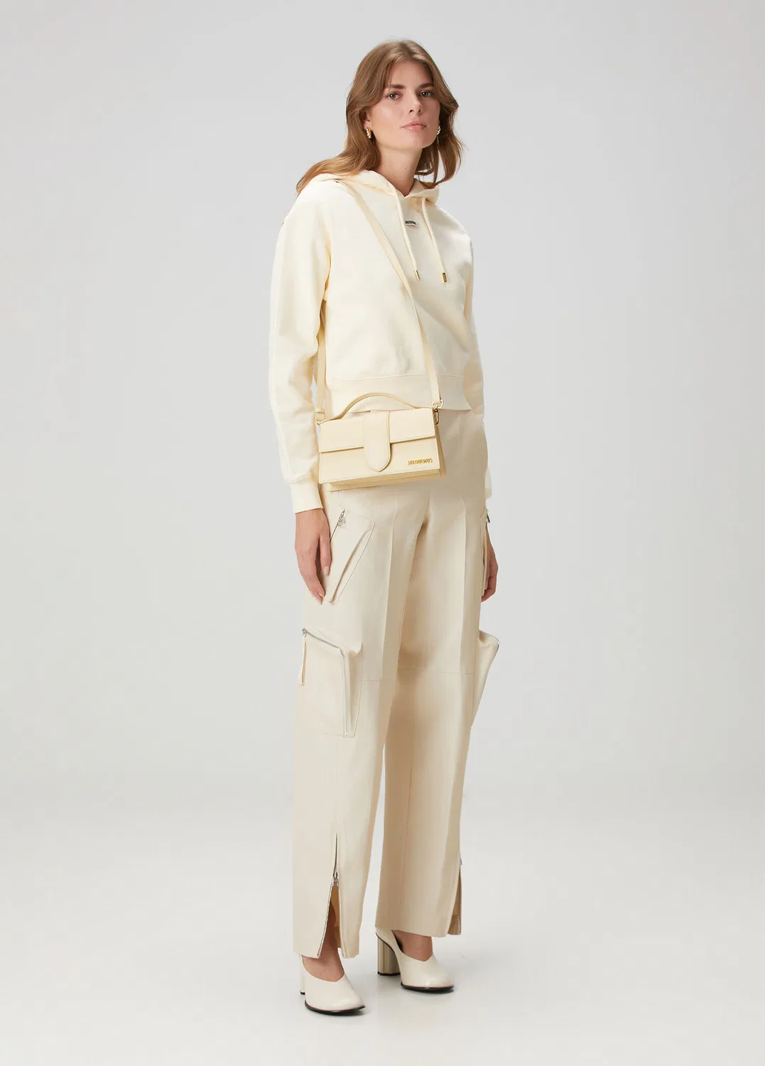 Свитшот с капюшоном Jacquemus, light beige — фото 2