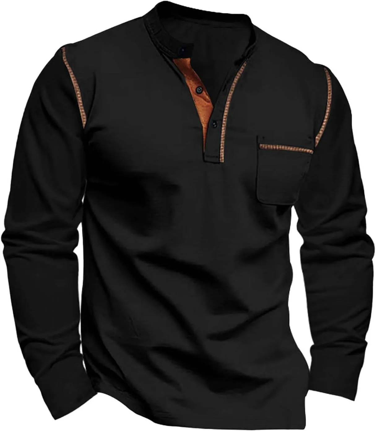 

Мужская футболка-поло с длинным рукавом и карманом