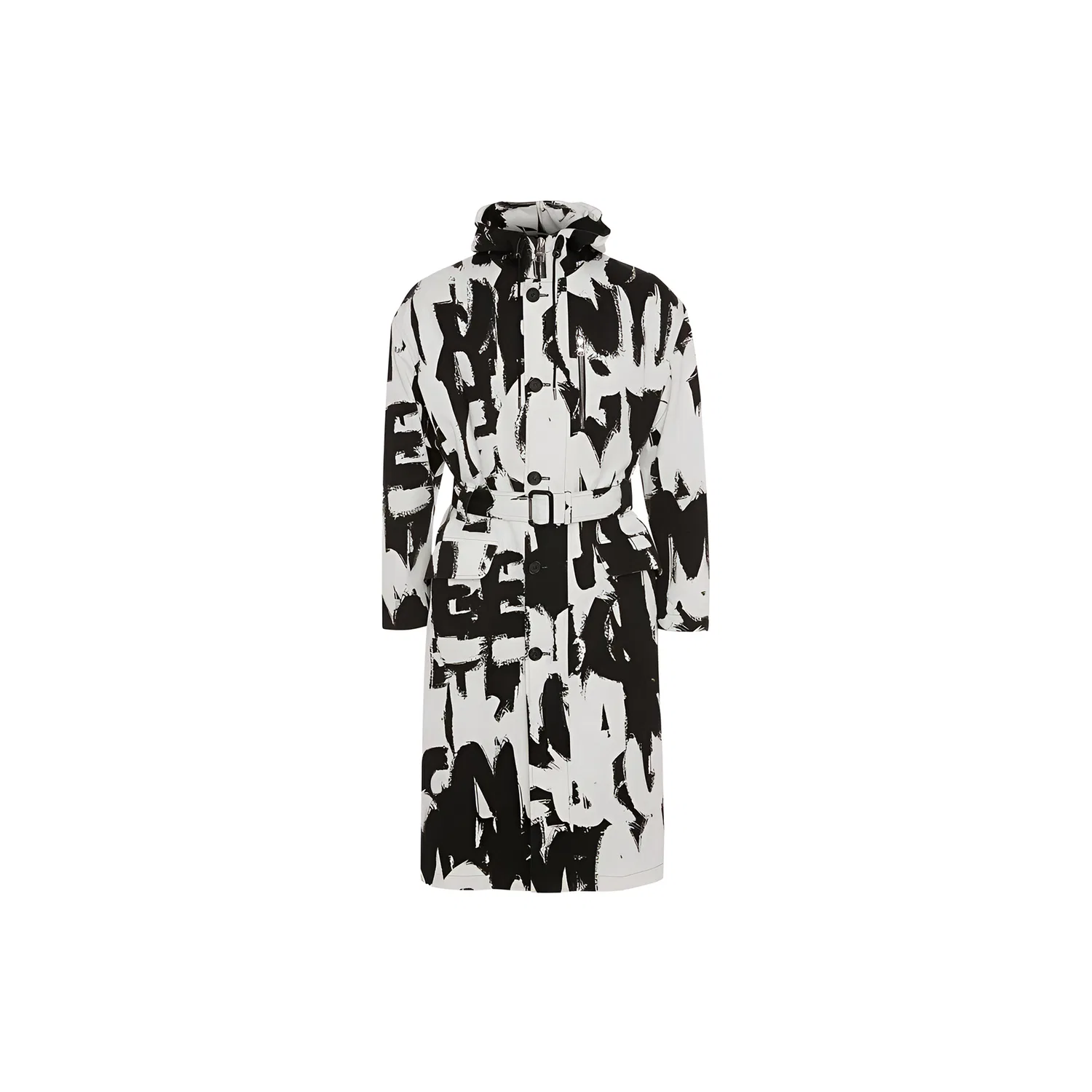 Мужское пальто с принтом Alexander McQueen, White
