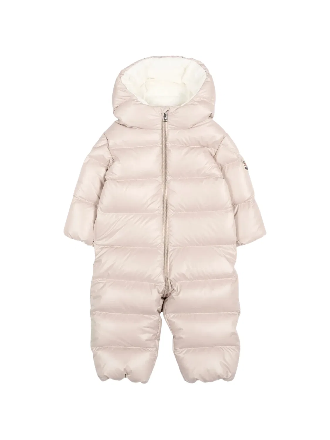 Стеганый комбинезон с капюшоном Moncler, нейтральные