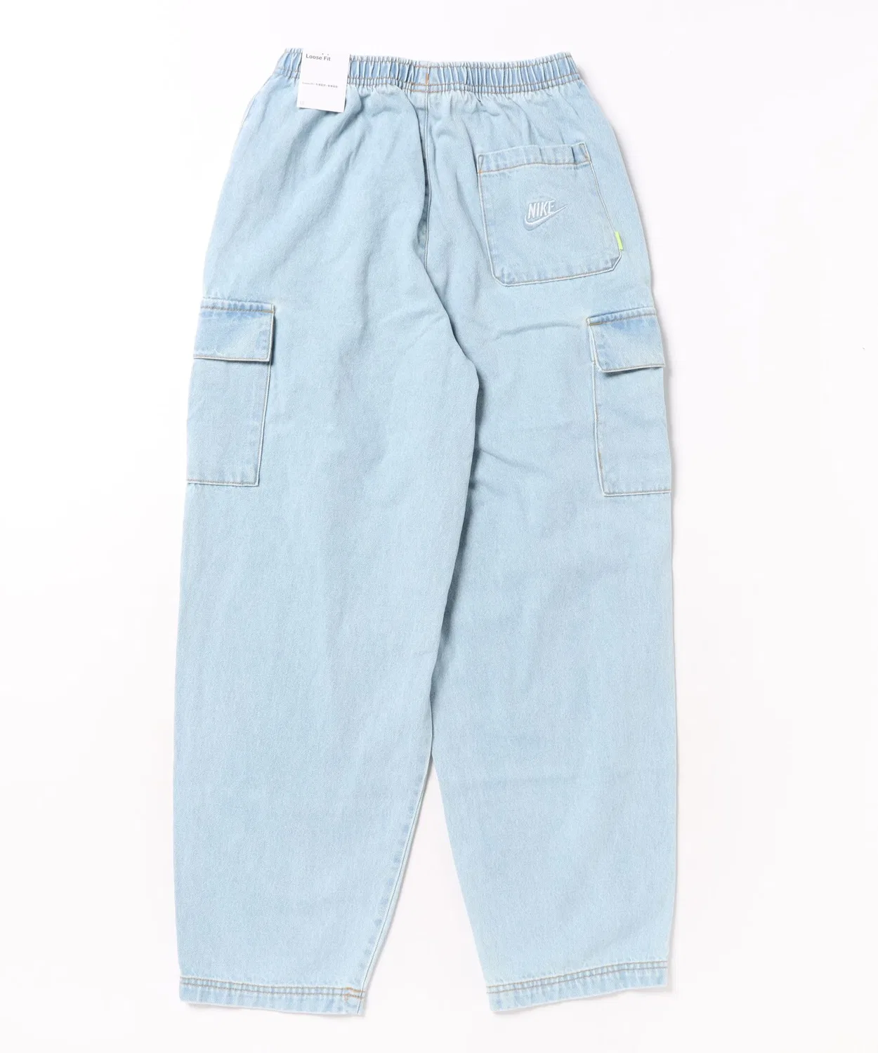 Детские джинсовые карго-брюки свободного кроя NIKE K Denim Cargo Pant, Blue — фото 2