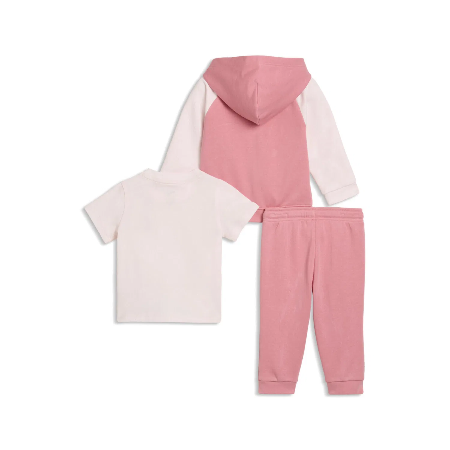 Детский комплект из худи, футболки и брюк Minicats Puma, Rosa / Pastellrosa — фото 2