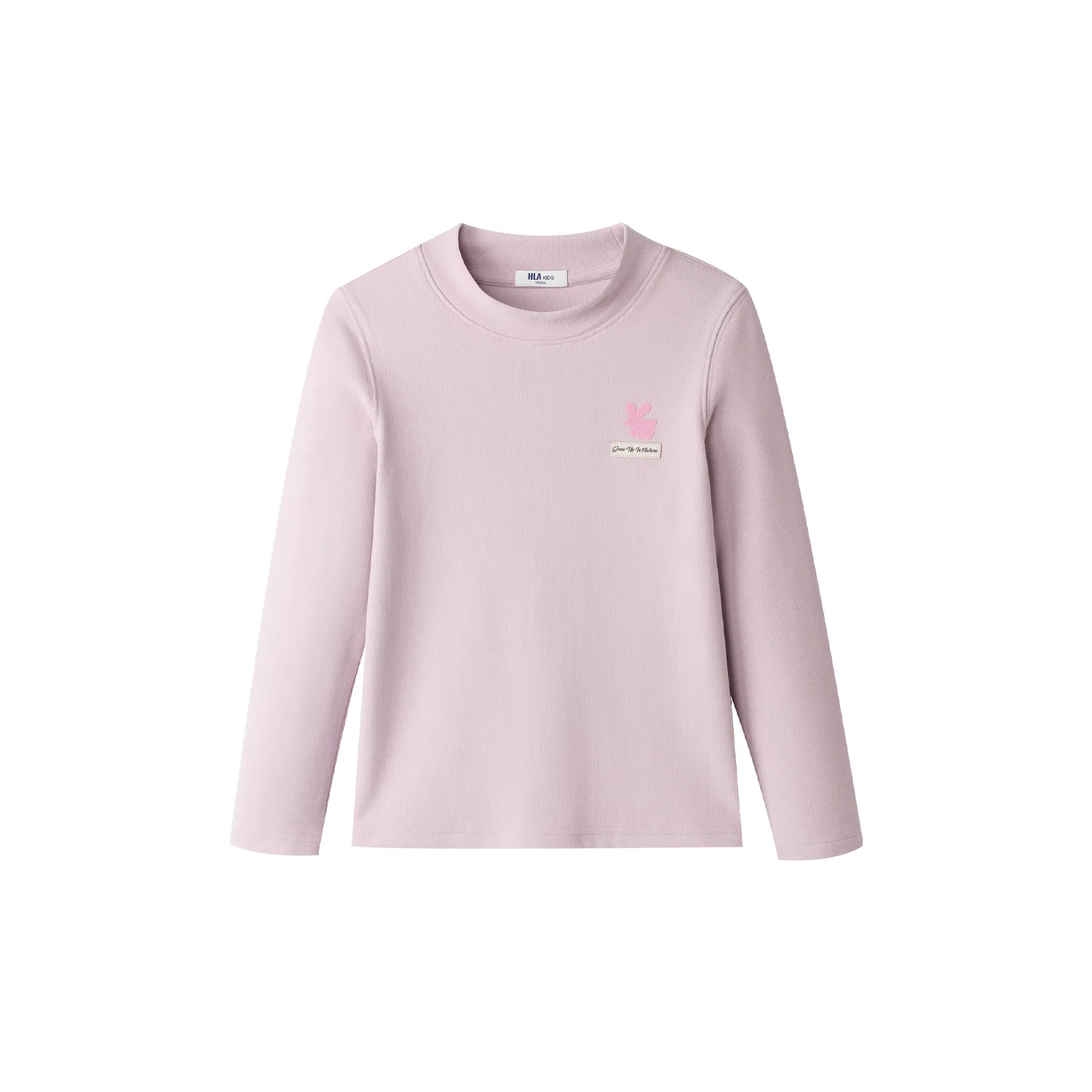 Детская футболка с полуводолазкой утепленная HLA, Pink 25