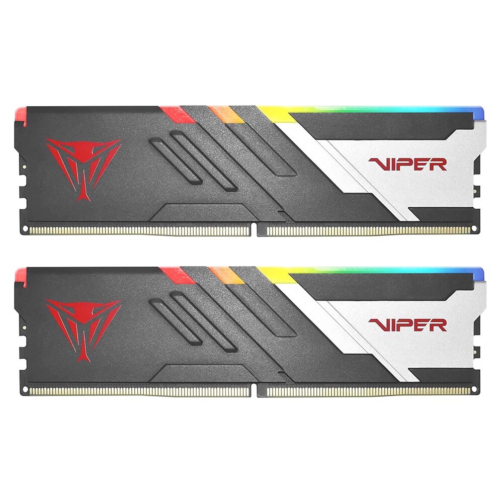 

Оперативная память Patriot Viper Venom RGB 32 Гб (2 х 16 Гб), 5600 МГц, DDR5, PVVR532G560C36K, серый