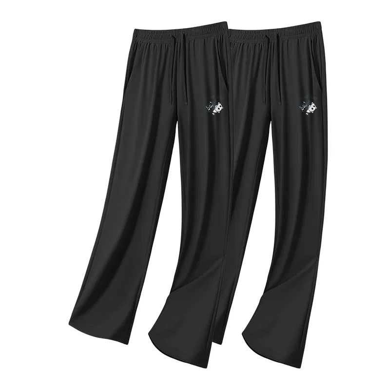 Детские унисекс спортивные штаны 2 шт. Тай Чи Кот Pants Logo MINISO, 2 Pack Black (Tai Chi Cat Pants Logo)+Black (Tai Chi Cat Pants Logo)
