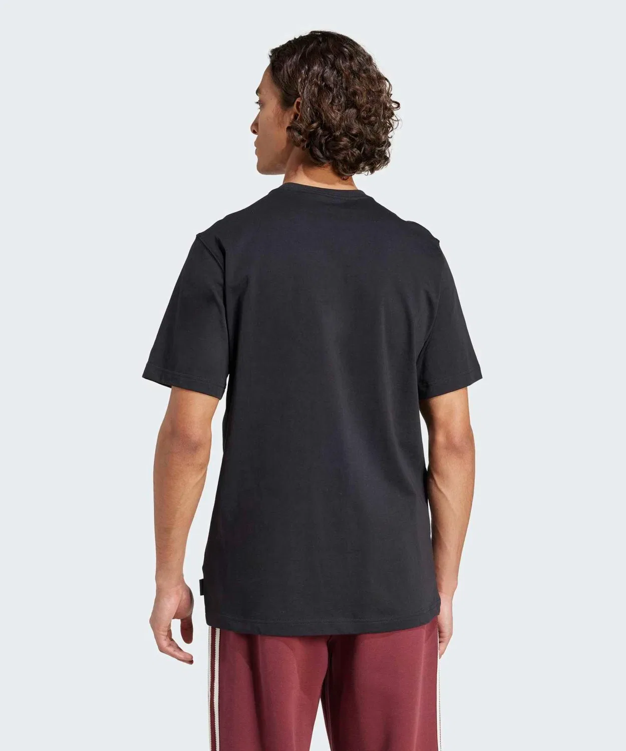 Мужская футболка с графическим принтом Trefoil Adidas Originals, Black — фото 2