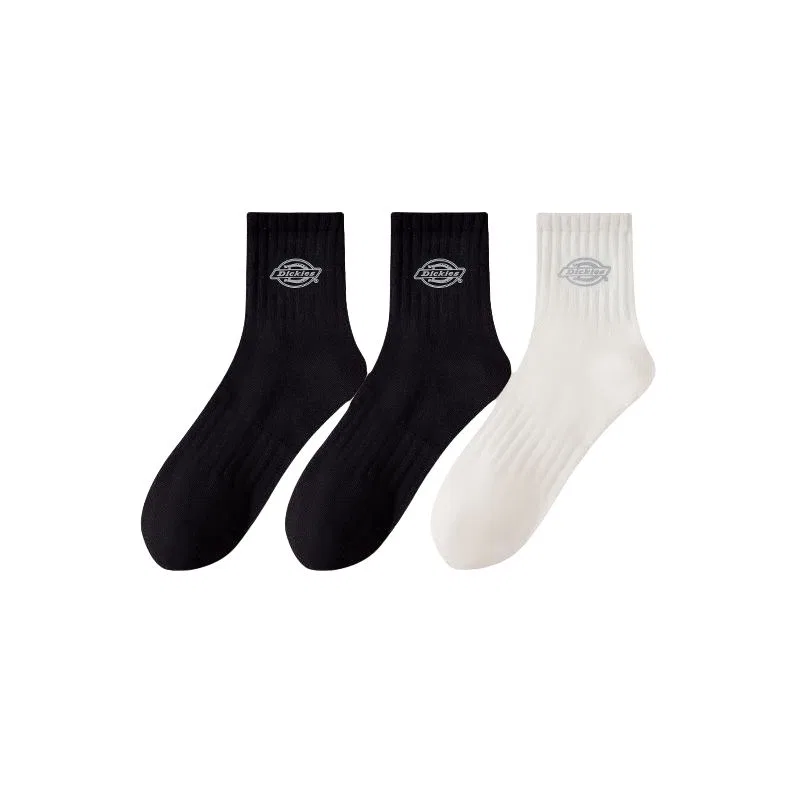 Детские носки с влагоотводом, 3 пары, Dickies, Black/Black/White