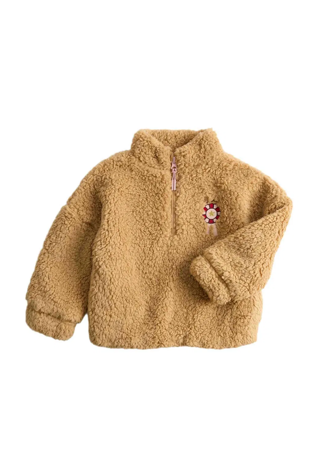 Куртка из искусственного меха для собак - флисовый джемпер Marks & Spencer, Camel