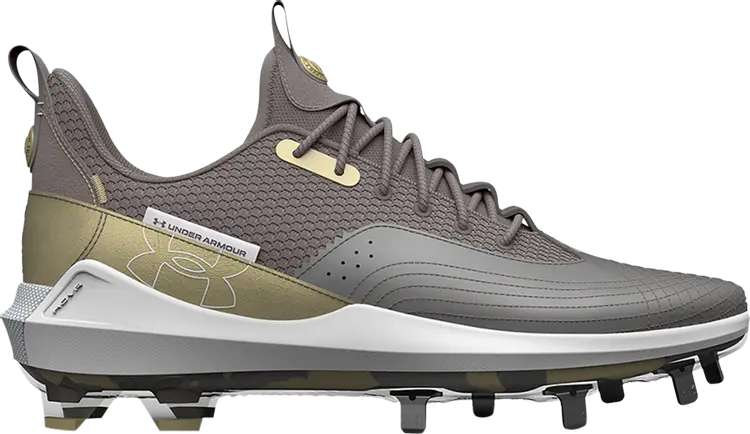 

Бутсы Under Armour Harper 7 Low ST LE Metallic Pewter Camo, серый