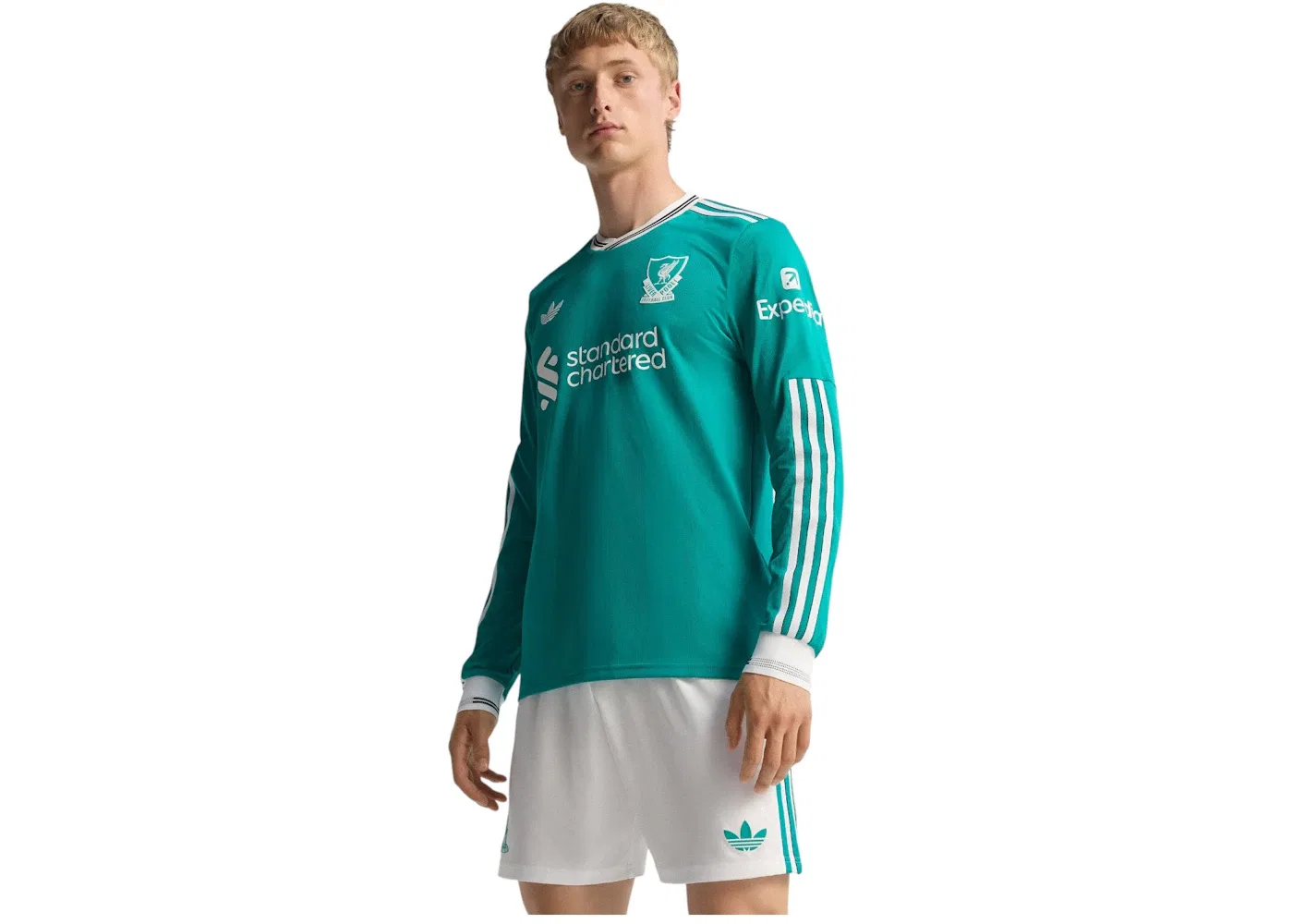 Мужская футболка с длинным рукавом Liverpool FC 25/26 Third Authentic Jersey Adidas, Sea Green