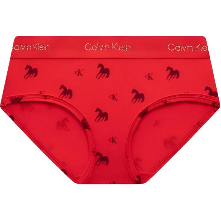 Женские трусы с принтом Calvin Klein, Carmine — фото 3