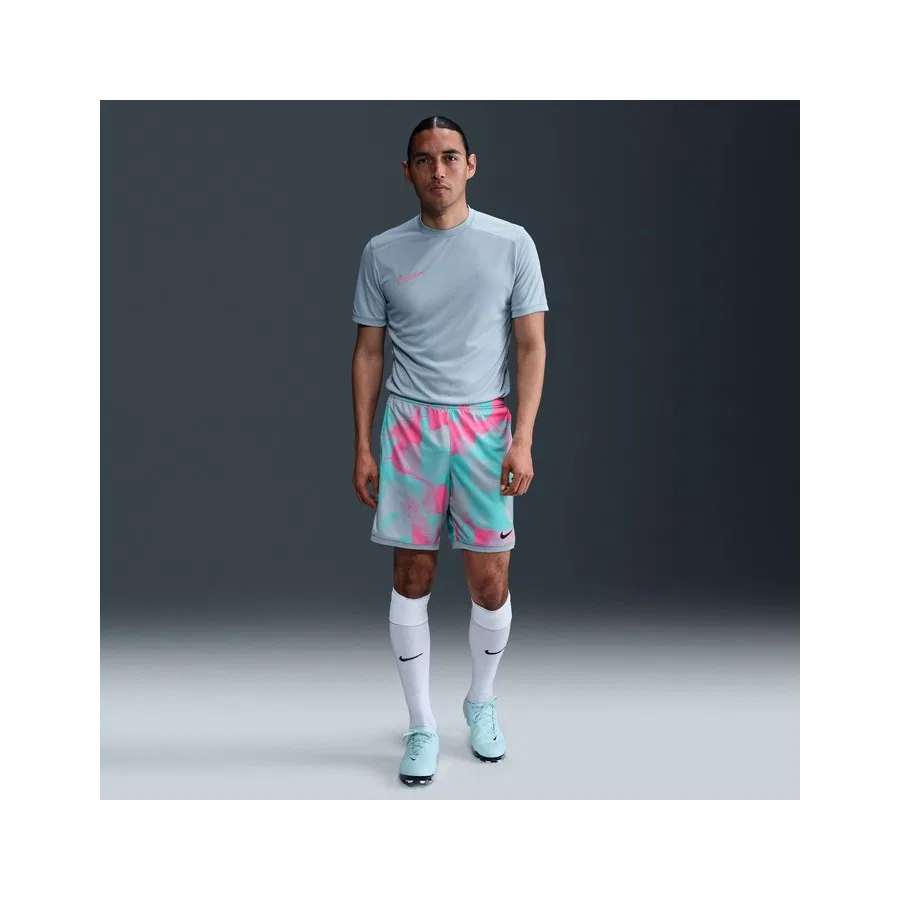 Шорты спортивные с принтом Nike Akademisi+ HJ4241-646, Hyper Pink/Ocean Cube/Dynamic Turquoise/Black