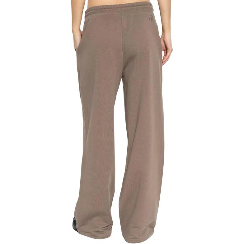 Женские спортивные штаны с вышивкой Emporio Armani Logo Embroidered Drawstring Sweatpants, Brown — фото 4