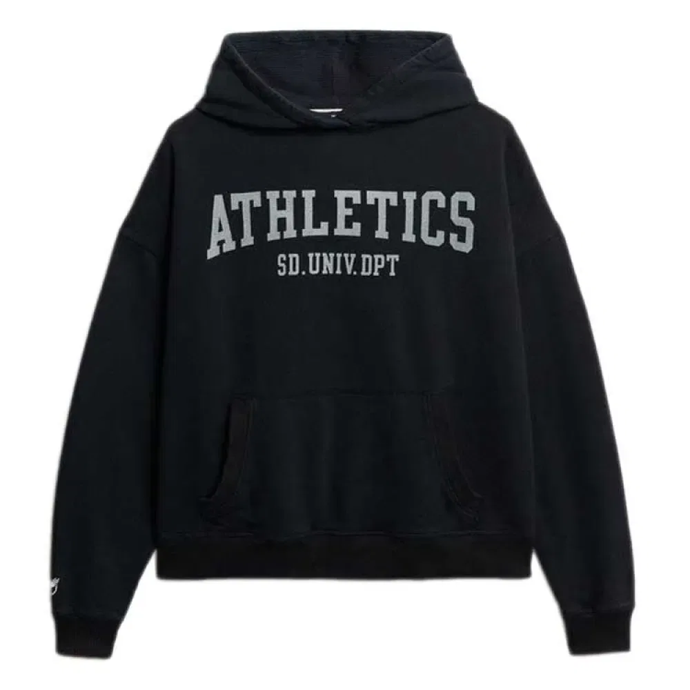 Худи Athletic Essential Relaxed Superdry, черный