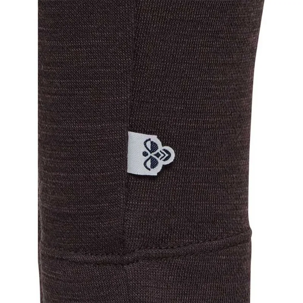 Детские леггинсы с начесом Hummel Mini Wool, Black — фото 4