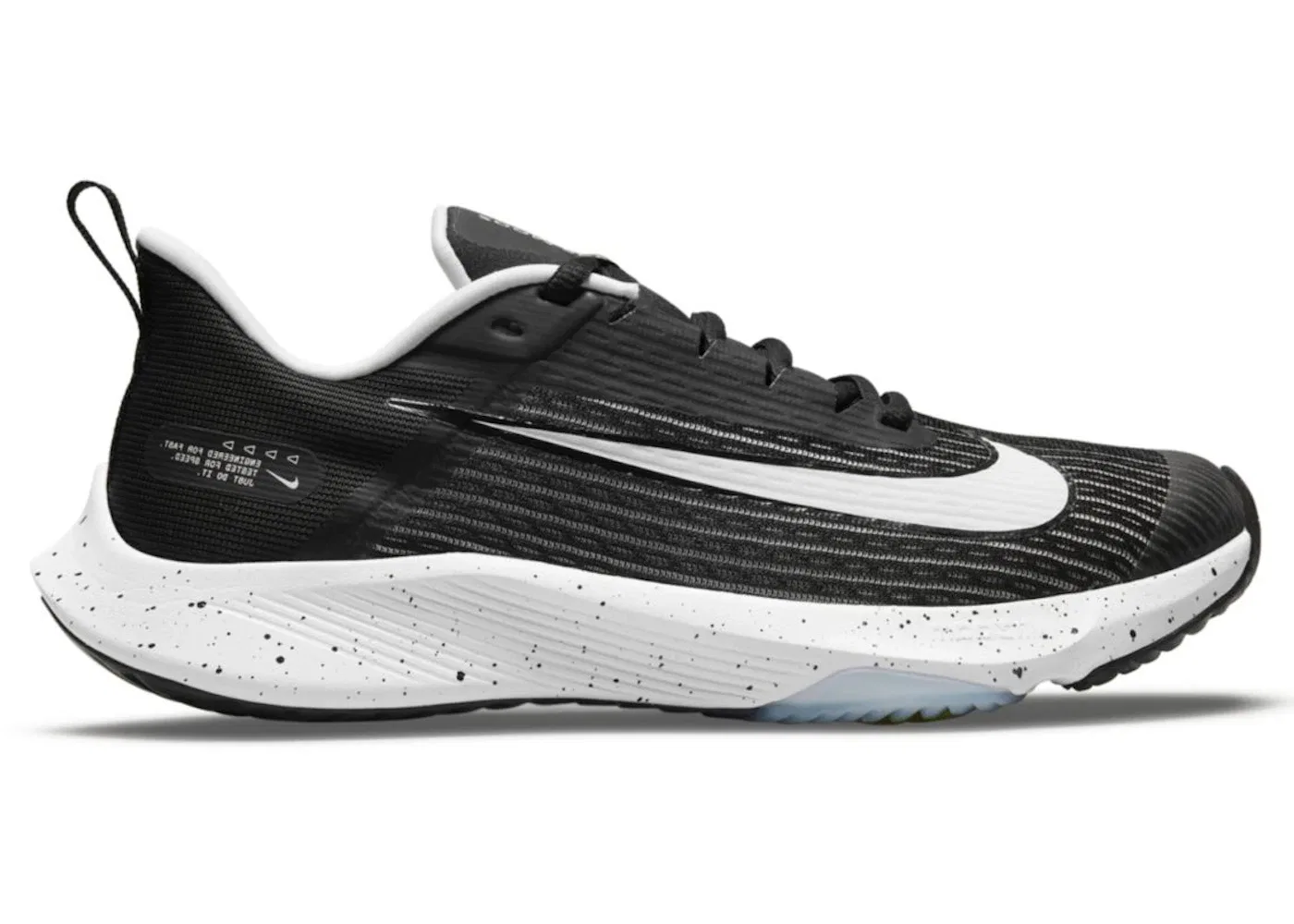Детские кроссовки для мальчиков с длинным шнурком Nike Air Zoom Speed 2 Nike, Black/White/Clear/Volt