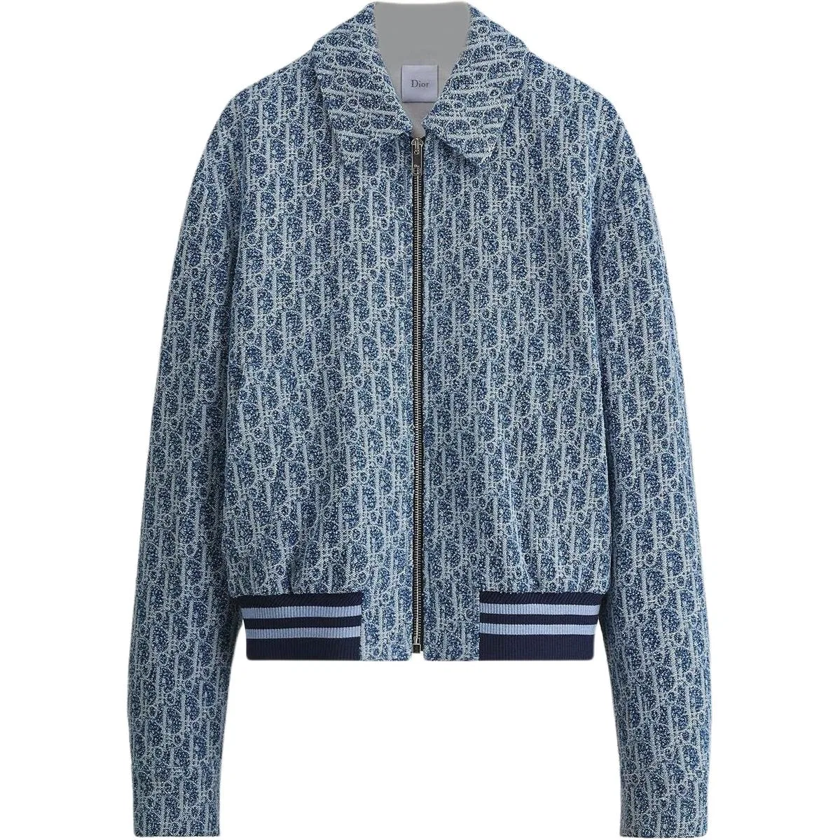 Женский жакет однобортный прямого кроя Blue Lapel DIOR, Blue
