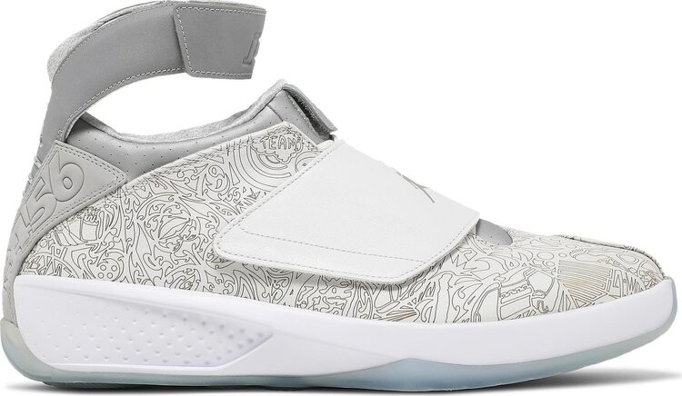 

Кроссовки Air Jordan 20 Retro Laser, белый, Белый;серый, Кроссовки Air Jordan 20 Retro Laser, белый