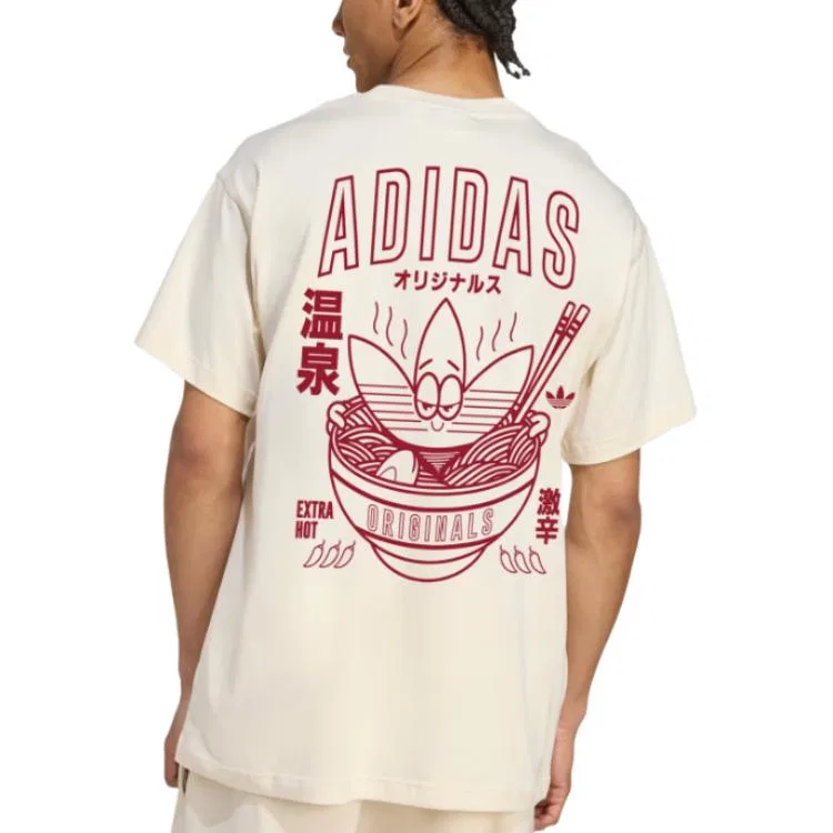 Мужская футболка с принтом Ramen Adidas Originals, Ecru — фото 4