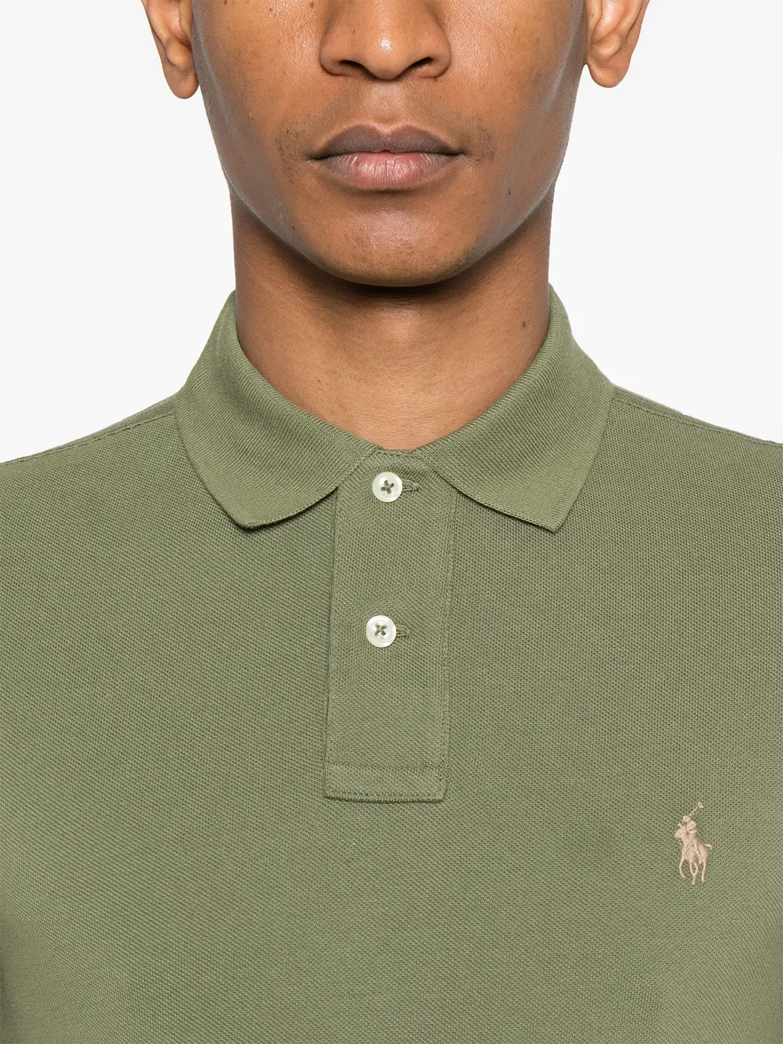 Поло классическое Polo Ralph Lauren, зеленый — фото 3