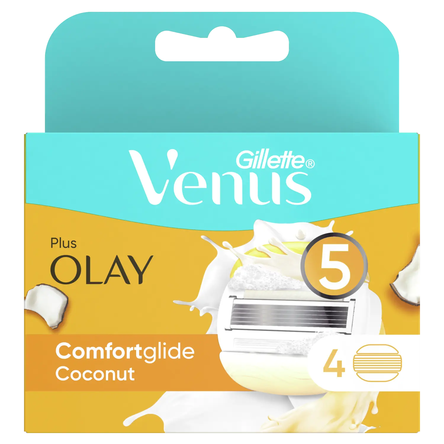 

Gillette Venus Olay ComfortGlide картриджи для женской бритвы, 4 шт/1 упаковка