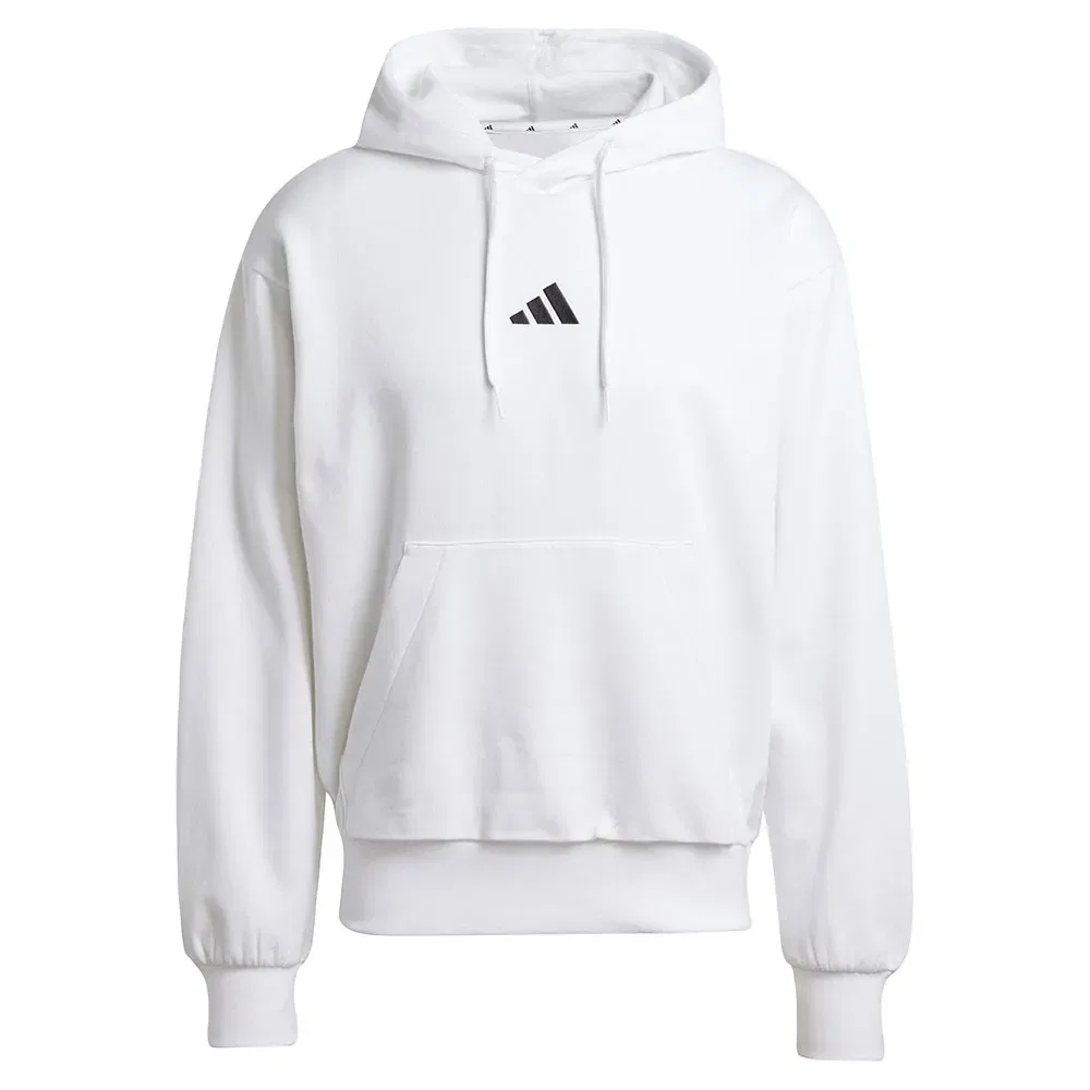 Худи на флисе Essentials Feelcozy Adidas, белый — фото 3