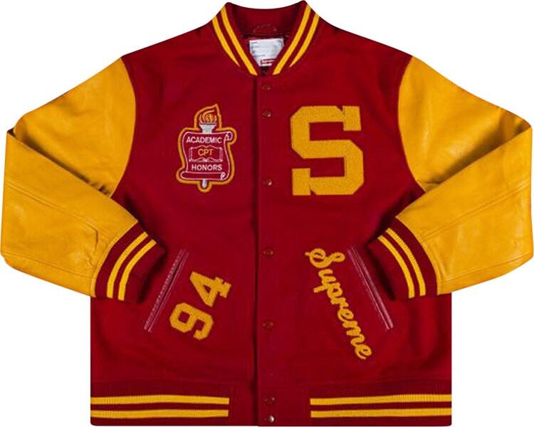 

Куртка Supreme Team Varsity Jacket 'Red', красный